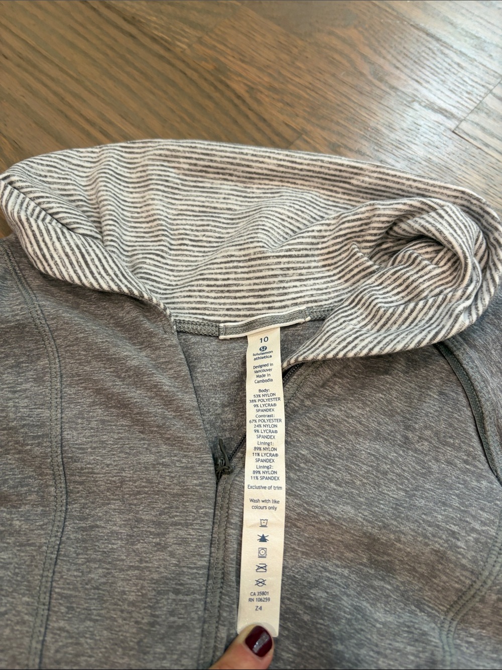 lululemon athletica Heather Gray Quarter-Zip Sweater - Picture 2 of 7